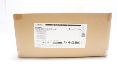 Avanos PNM-S35NC NeoMed Oral/Enteral Syringe W/ENFIT Connector 35mL - Box of 100